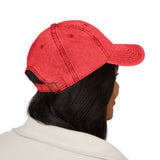 Vintage Embroidered Cap — Distressed Retro Patch Baseball Hat