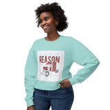 Trucker Crewneck Sweatshirt — “We’re the Reason You Have Stuff” Graphic