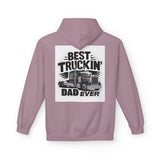 Truck Driver Dad Hoodie – “Best Truckin' Dad Ever” Graphic Pullover