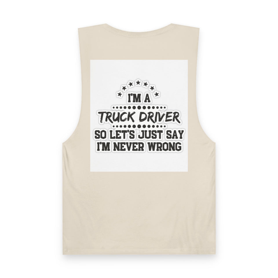 Truck Driver Tank Top — "Proud to Be a Truck Driver" Graphic Sleeveless Shirt