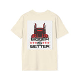 Trucker T-Shirt - "I Drop Big Loads" Vintage Semi Truck Graphic Tee