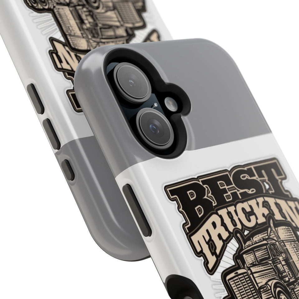 Best Truckin' Papa Ever Phone Case — Impact-Resistant Truck Driver Gift