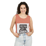 Truck Driver Tank Top — "Always Be Nice to a Truck Driver" Vintage Trucker Graphic