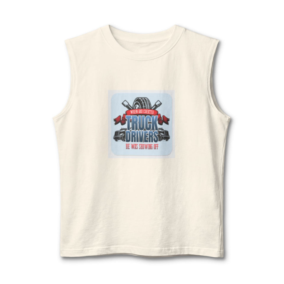Truck Drivers Muscle Tank — 'We Are Driving It' Graphic Sleeveless Tee