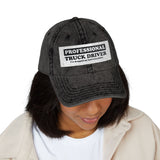Vintage Embroidered 'Professional Truck Driver' Cap