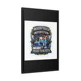 American Trucker American Veteran Framed Canvas - "Proud To Be Both" Patriotic Wall Art