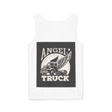 Angel Truck Tank Top — Vintage Winged Truck Graphic Tank for Truckers & Gearheads